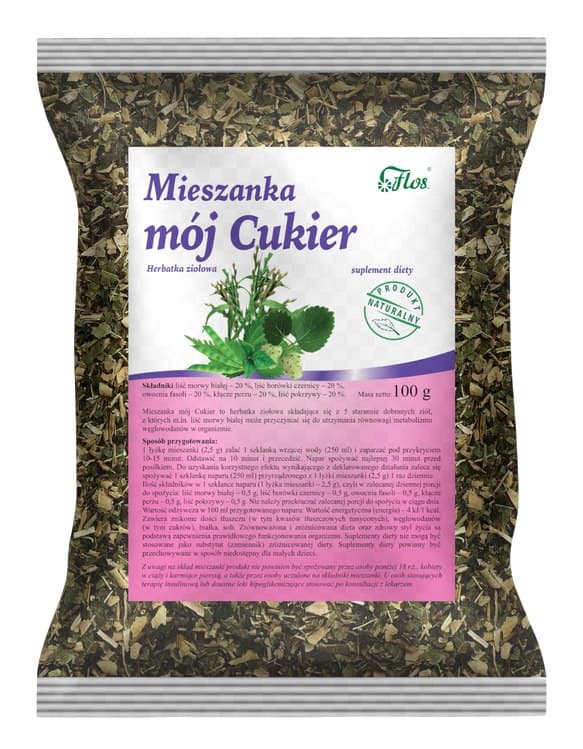 FLOS - My Sugar Herbal Blend - 100 g – Flos förpackning