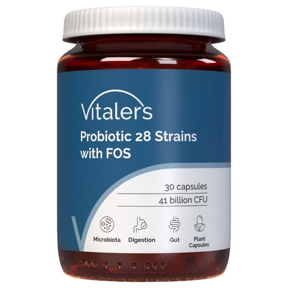 Vitalers - Probiotic 28 Strains with FOS - 30 capsules – Vitalers förpackning