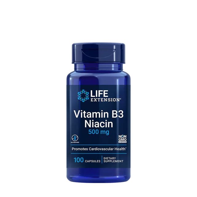 Life Extension - Vitamin B3 Niacin - 100 Capsules – Life Extension