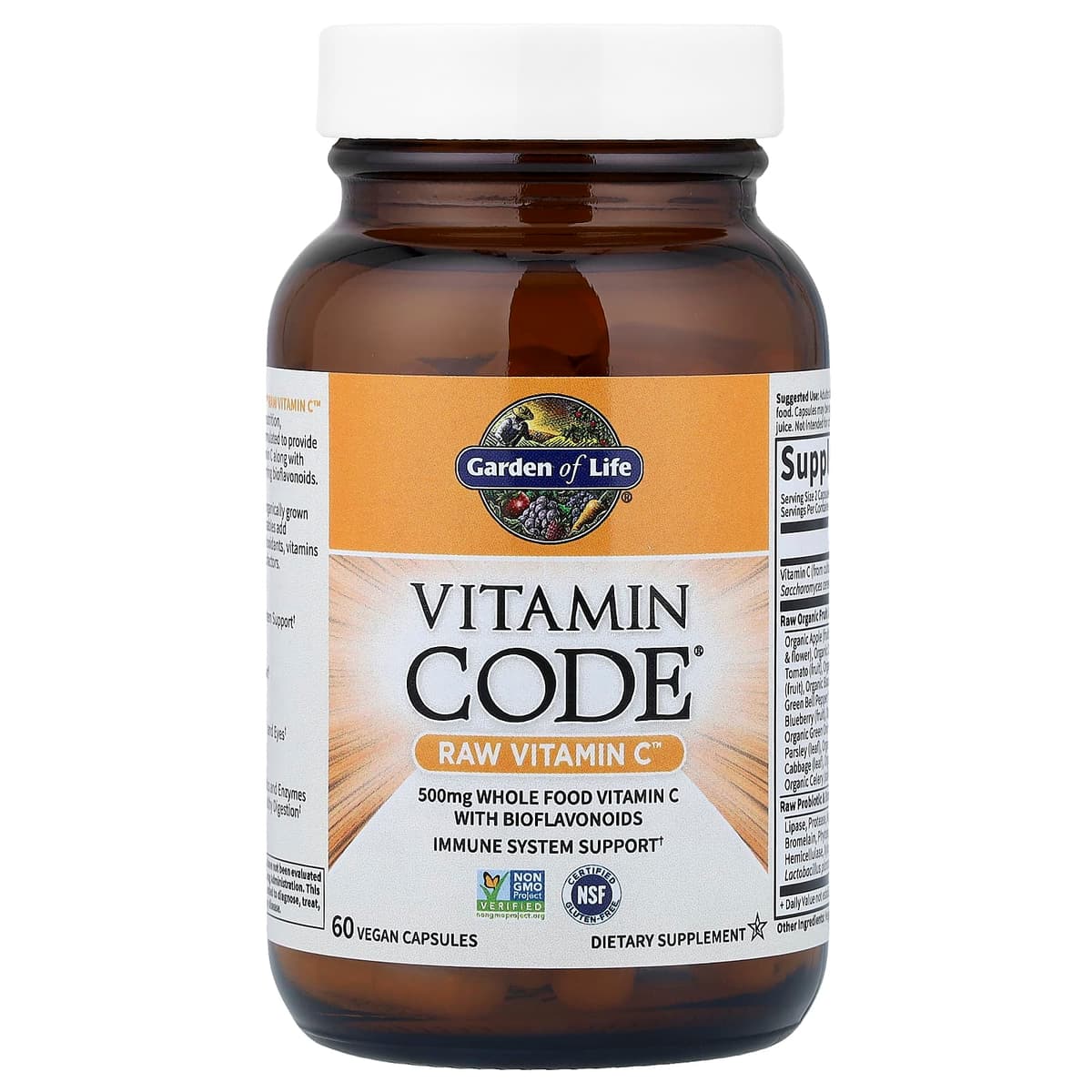 Garden of Life - Raw Vitamin C - 60 vegetabiliska kapslar