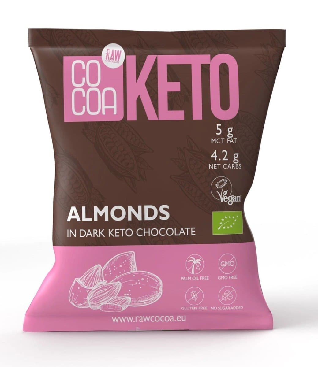 Raw Cocoa - Keto Almonds in Dark Chocolate - 70g