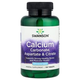 Swanson - Calcium Carbonate, Aspartate & Citrate, 500mg - 100 Tabs
