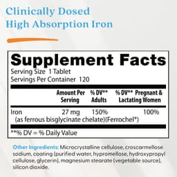 Doctor's Best - High Absorption Iron - 120 Tabs