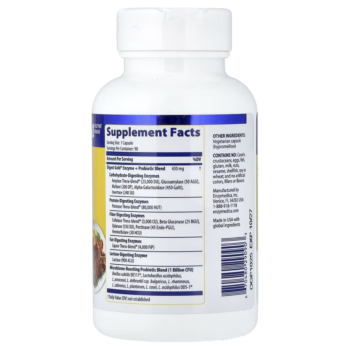 Enzymedica Digest Gold® + Probiotics - 90 Kapsler