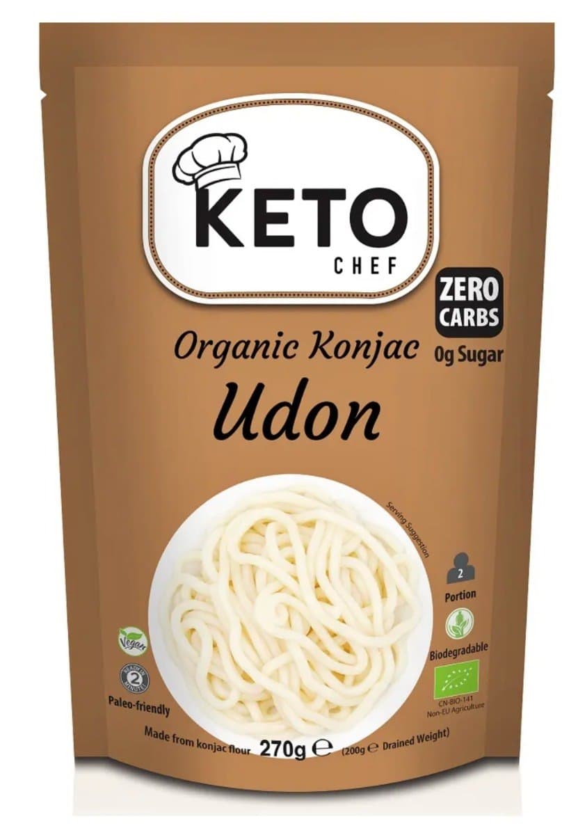 Keto Chef - Organic Konjac Udon - 270g – Keto Chef förpackning