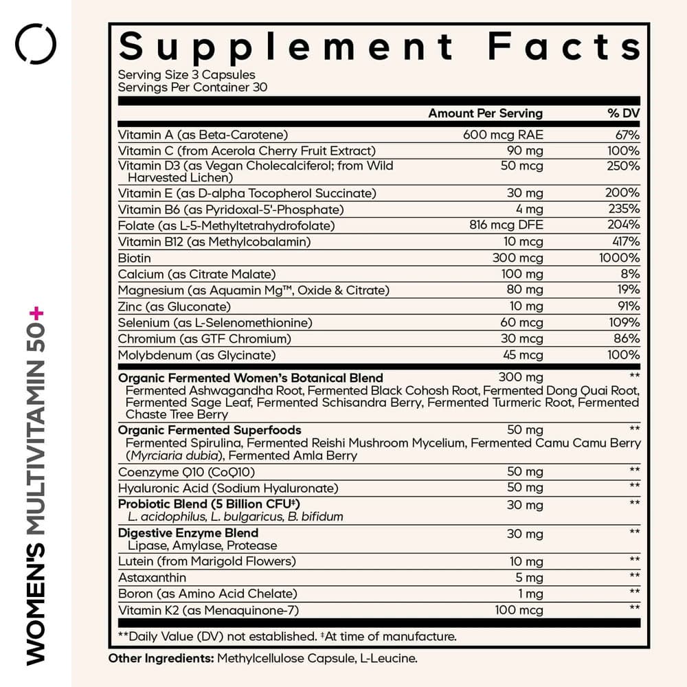 Codeage - Women'S Multivitamin 50+ - 90 Vegetable Caps