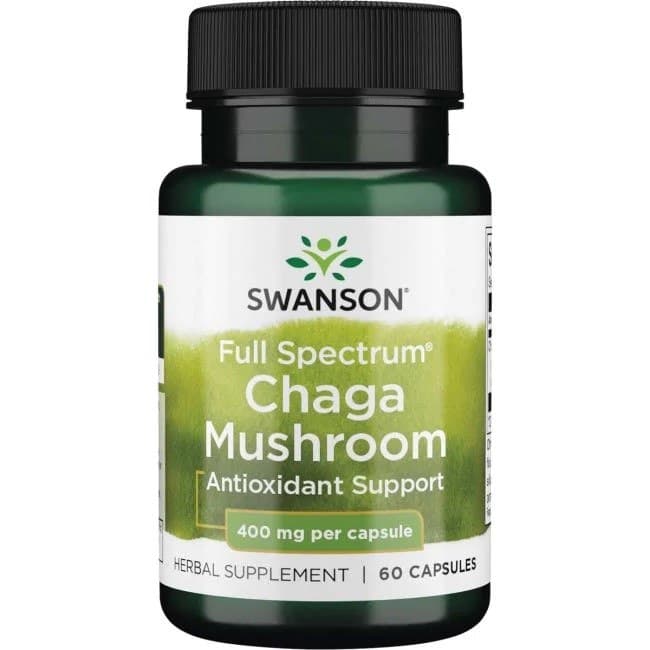 Swanson - Full Spectrum Chaga Mushroom - 60 Capsules – Swanson förpackning
