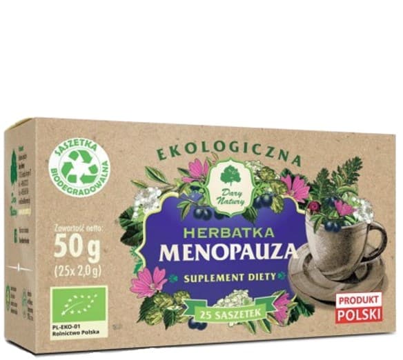 Dary Natury - Menopause Tea – Dary Natury förpackning