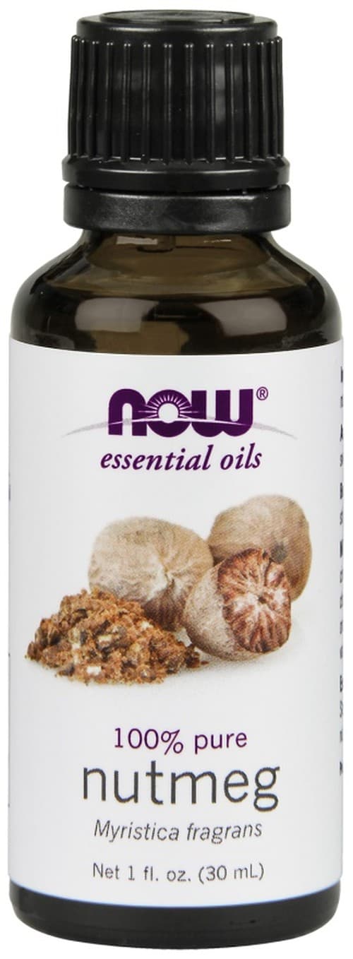 NOW Foods - Muskottipähkinä eteerinen öljy - 30ml – NOW Foods pakkaus