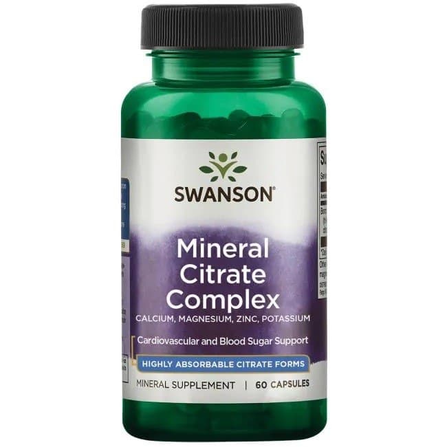 Swanson - Mineral Citrate Complex - 60 Caps – Swanson förpackning