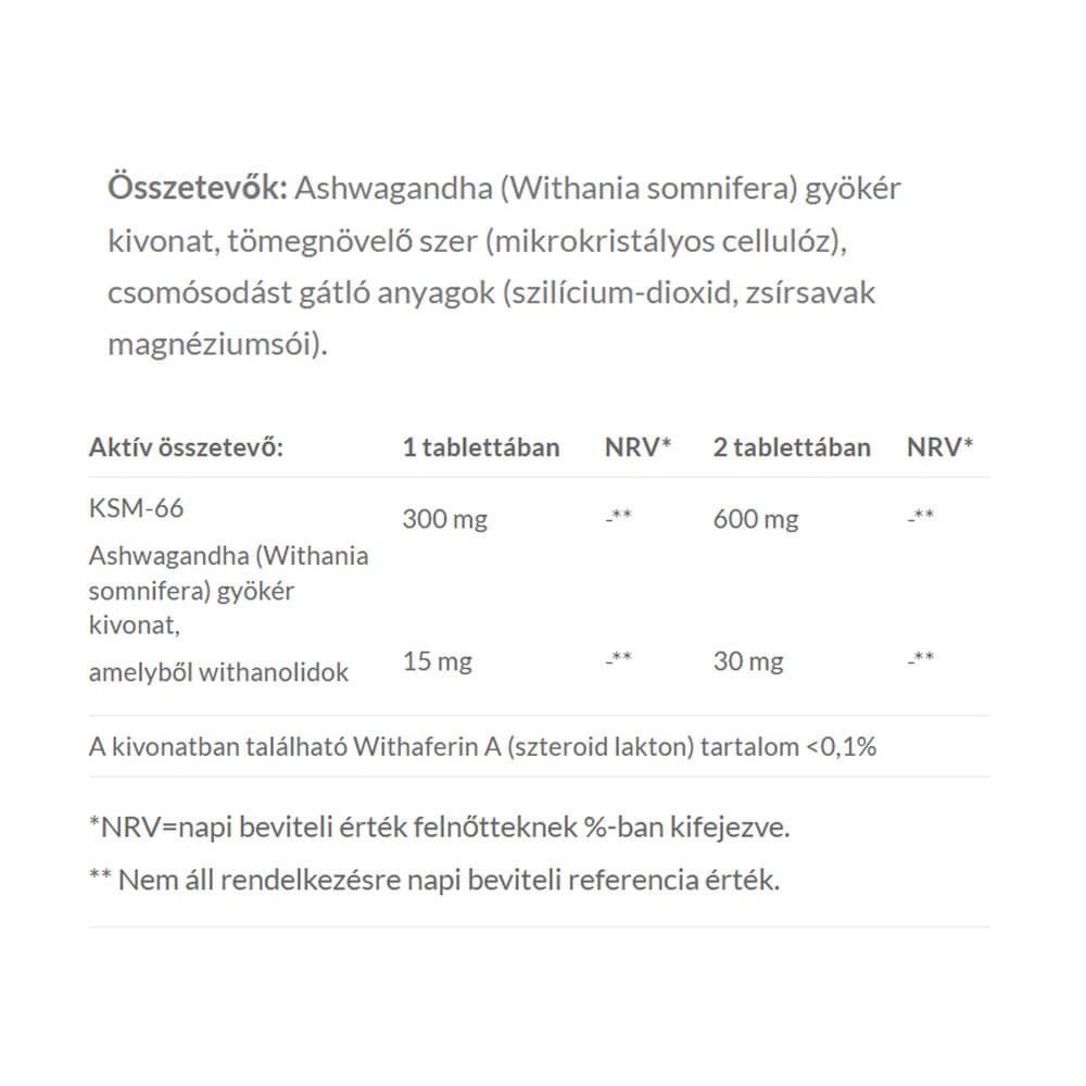 Jutavit - Ashwagandha Rodsekstrakt - 60 Tabletter