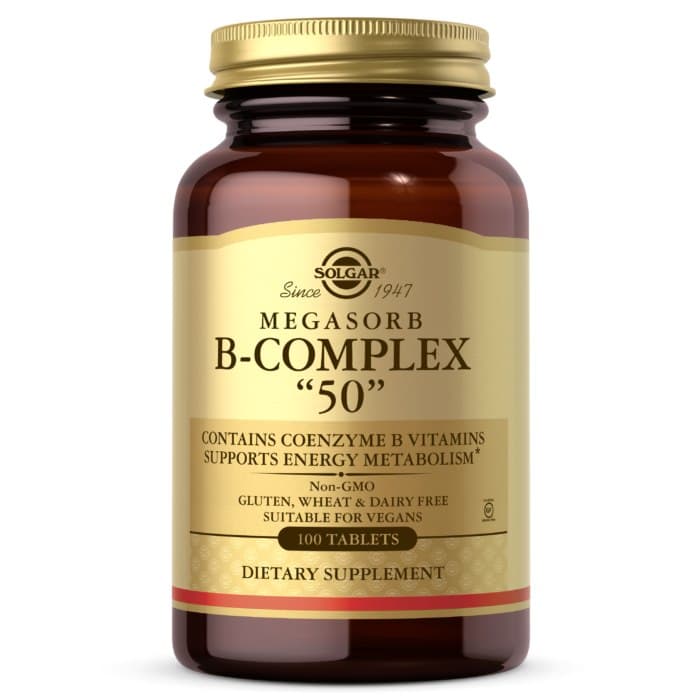 Solgar - Megasorb B-Complex - 30 Tabs – Solgar förpackning