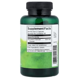 Swanson - Activated Charcoal - 120 Caps