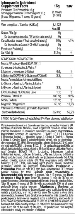 Zoomad Labs - BCAAs 10:1:1 Orange Powder 480g