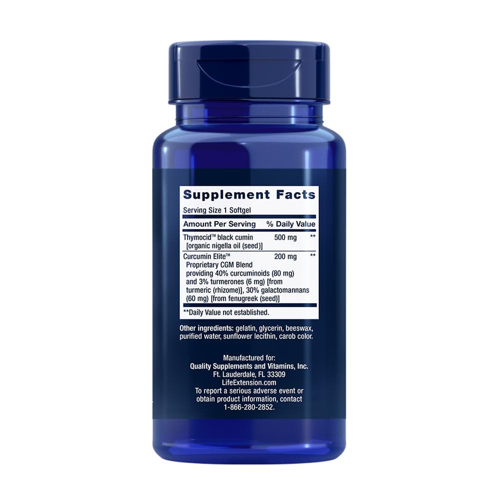 Life Extension - Black Cumin Seed Oil and Curcumin Elite