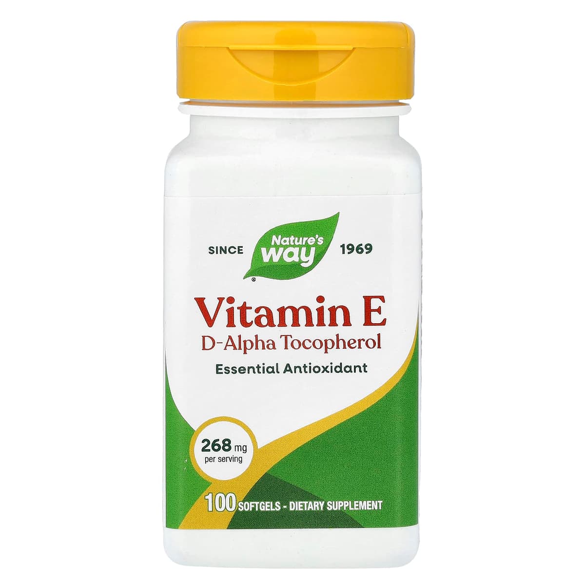 Nature's Way - Vitamin E D-Alpha Tocopherol - 100 Sgels
