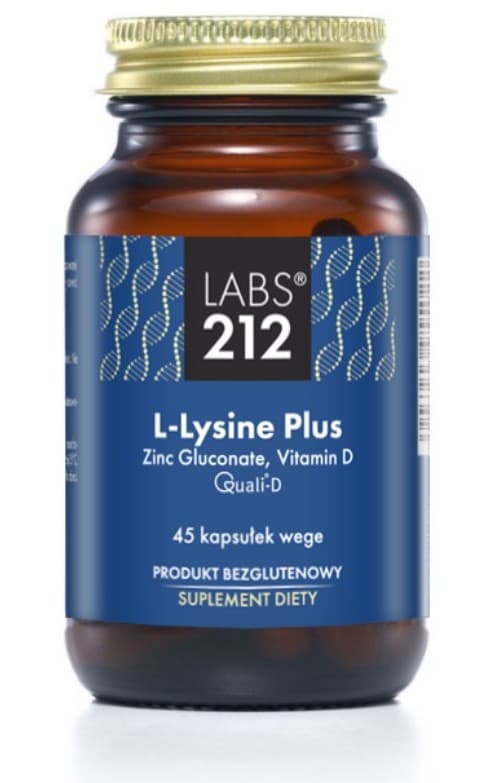 LABS 212 - L-Lysine Plus - 45 Caps – LABS 212 förpackning