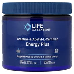 Life Extension - Creatine & Acetyl-L-Carnitine Energy Plus - 233g