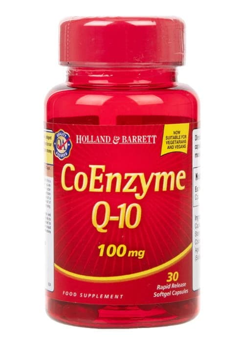 Holland & Barrett - CoEnzyme Q-10 - 30 Softgel Capsules – Holland & Barrett förpackning