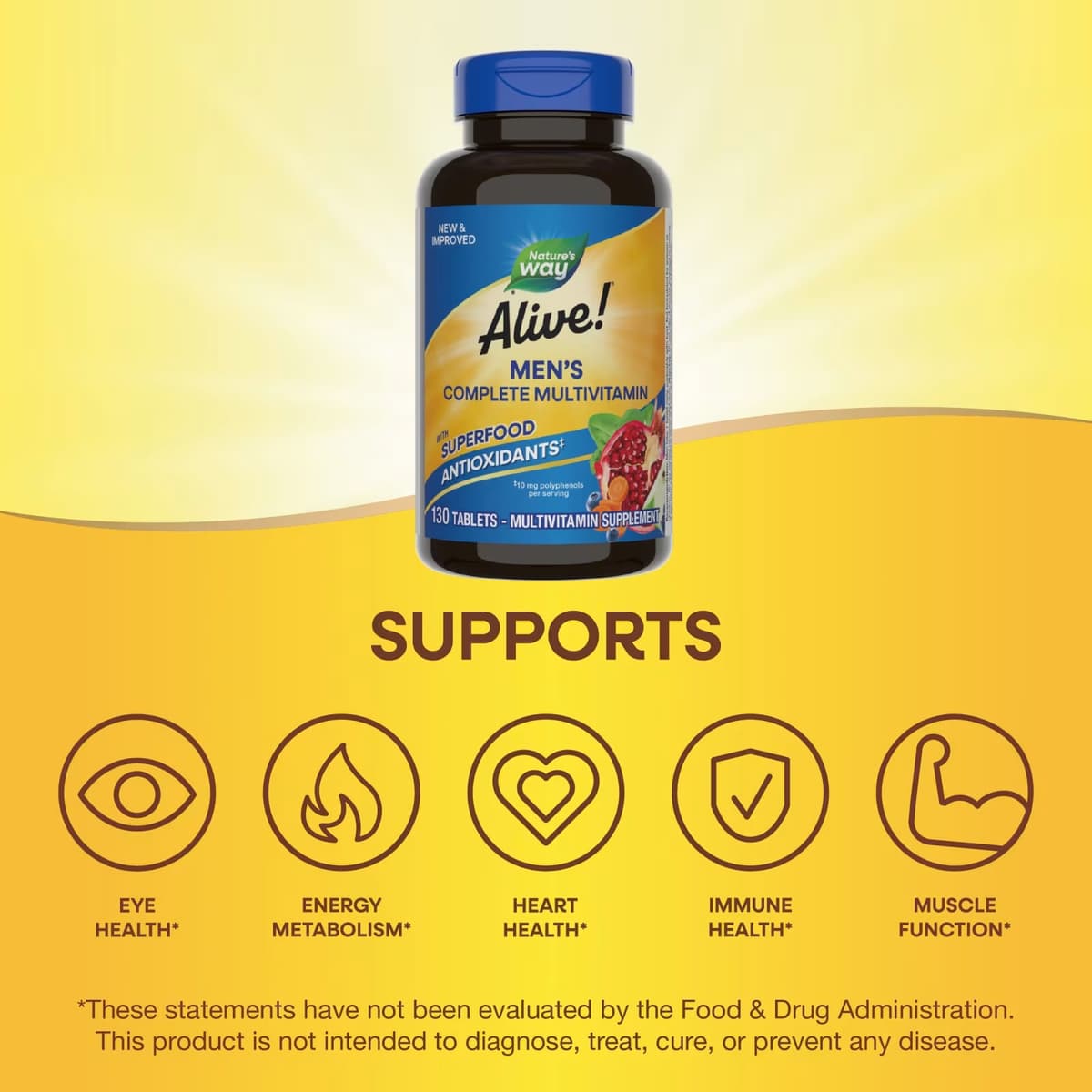 Nature'S Way - Men'S Complete Multivitamin - 130 Tabs