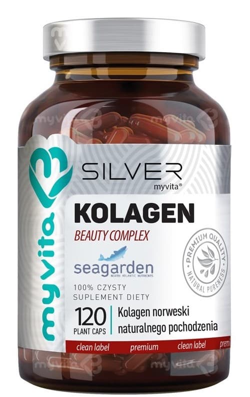 Myvita - Silver Collagen Beauty - 120 Caps – MyVita förpackning