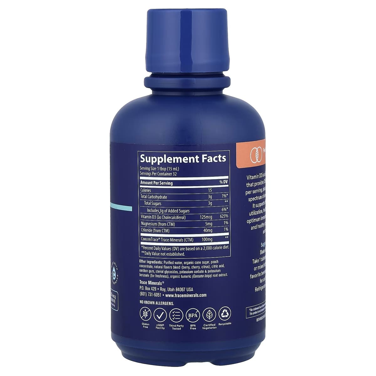 Trace Minerals - Vitamin D3 - 473ml