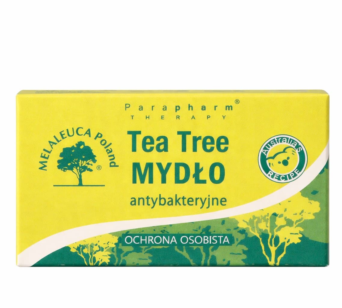 Parapharm - Tea Tree Antibacterial Soap - 85g – Parapharm förpackning
