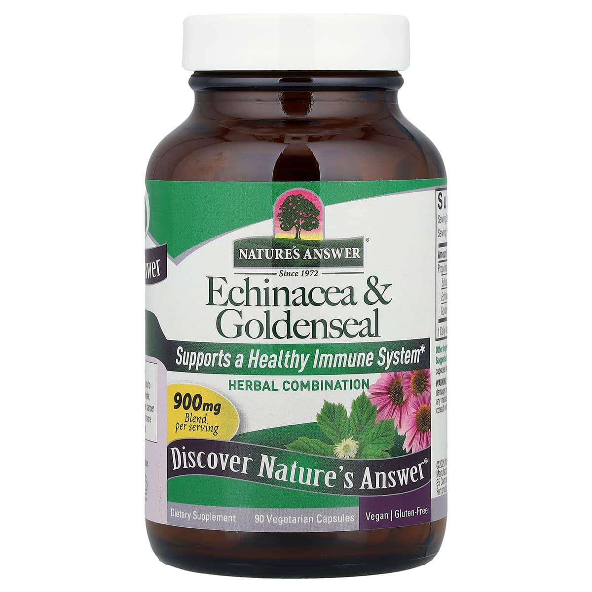 Nature's Answer - Echinacea ja Kultasale - 90 Vcaps