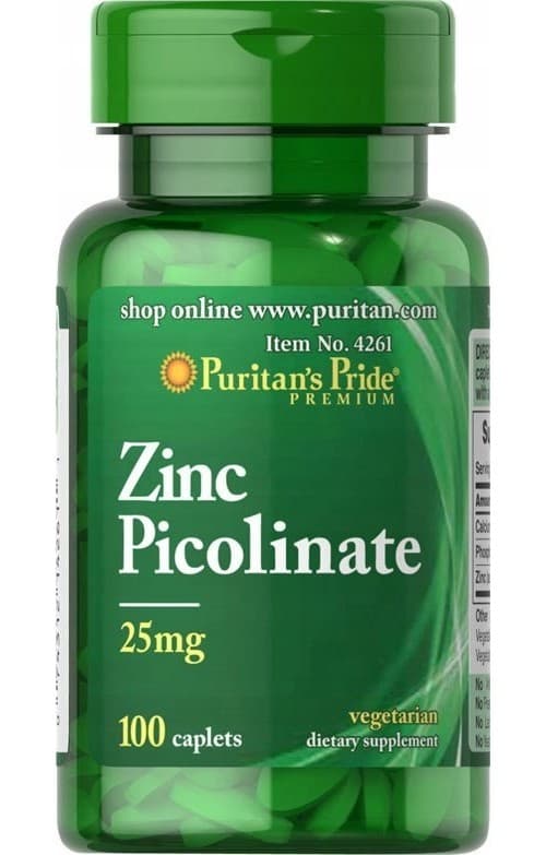 Puritan's Pride - Zinc Picolinate 25mg - 100 Tabs
