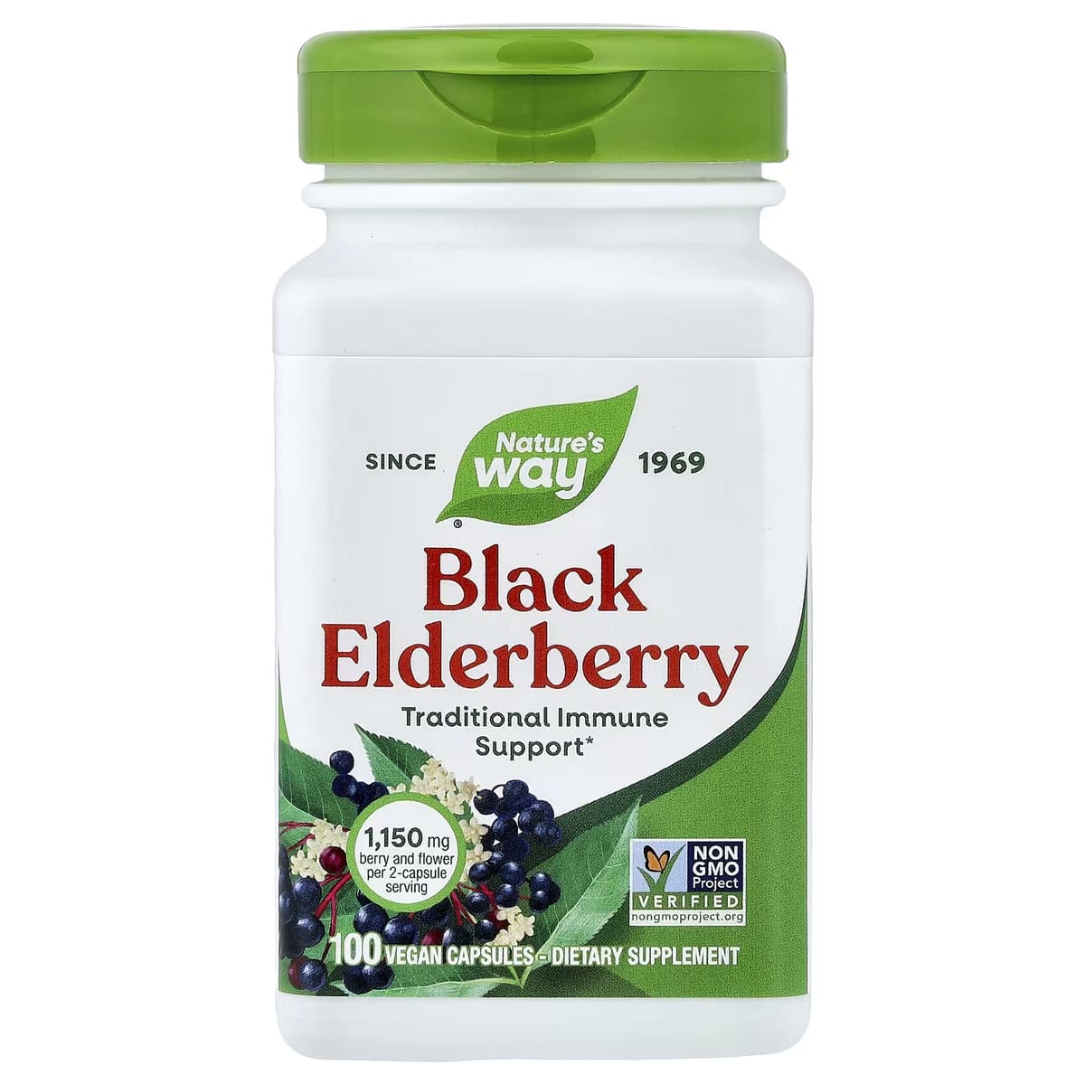 Nature'S Way - Black Elderberry - 100 Caps