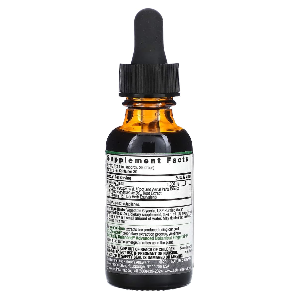 Nature'S Answer - Echinacea Root Fluid Extract - 30ml