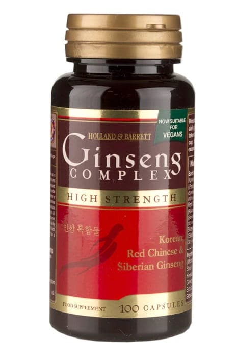 Holland & Barrett - Ginseng Complex - 100 Caps – Holland & Barrett förpackning