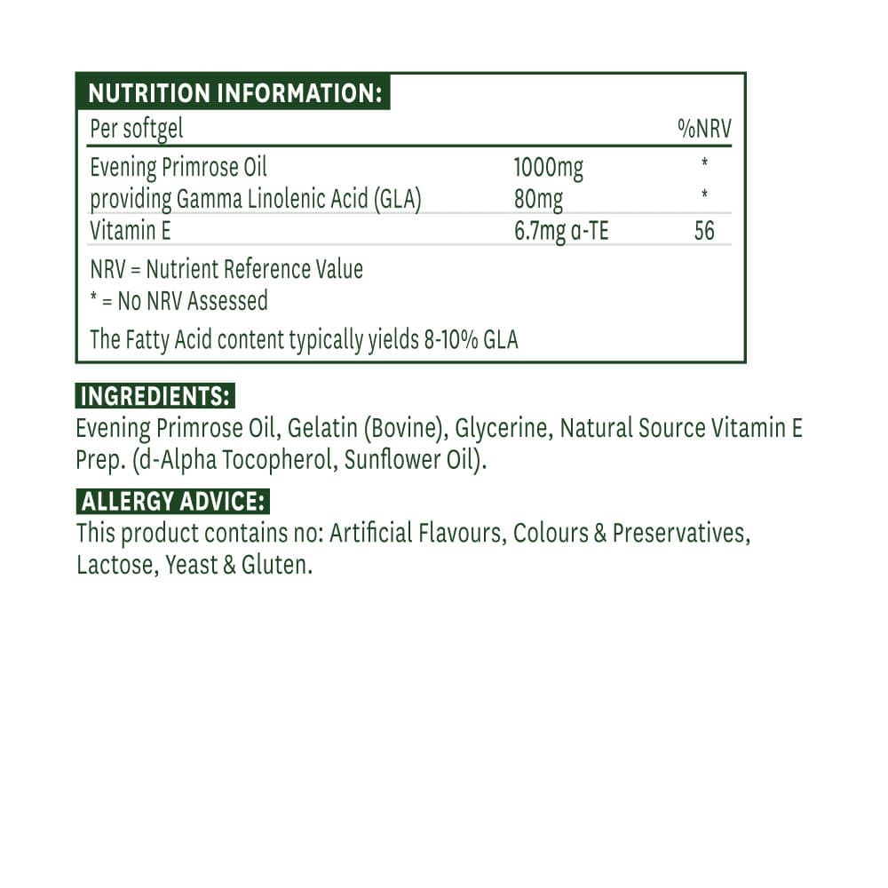 Nature's Aid - Evening Primrose Oil - 90 Sgels