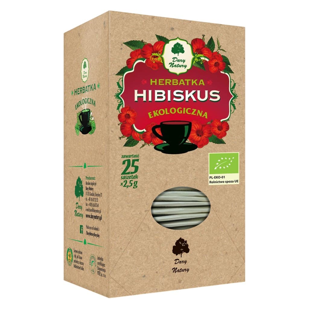 Dary Natury - Hibiscus Tea Organic - 25 Sachets X 2.5g