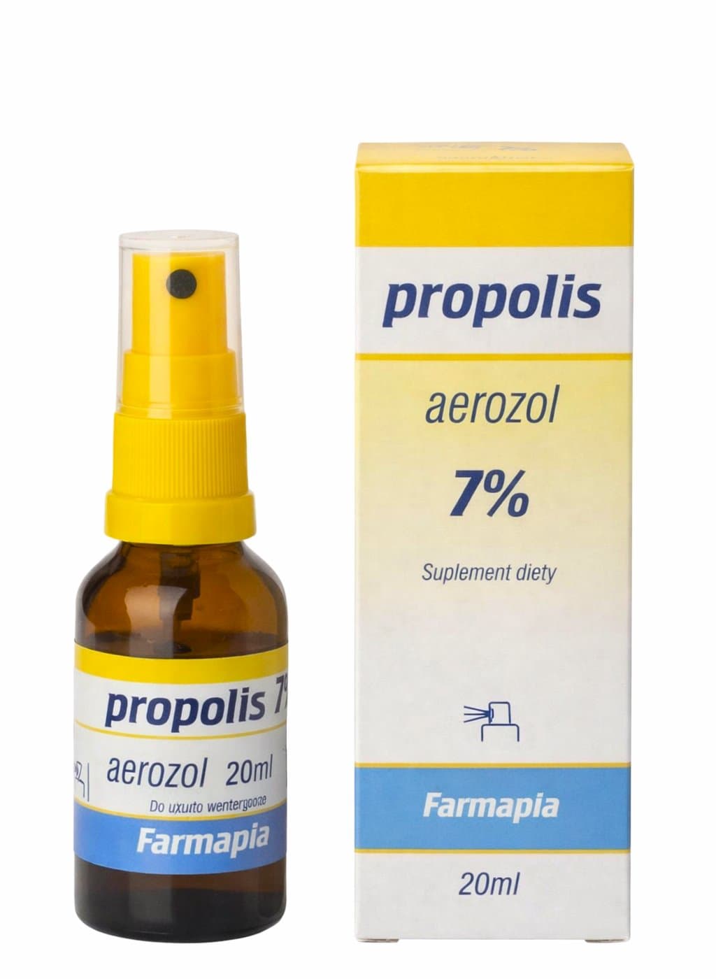 Farmapia - Propolis Spray 7% 20ml – Farmapia förpackning