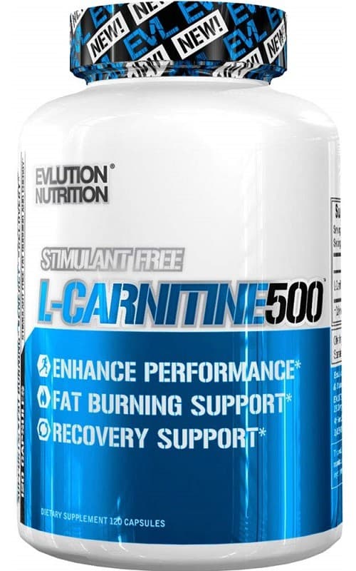 EVLution Nutrition - L-Carnitine 500 - 120 Caps – Evlution Nutrition förpackning