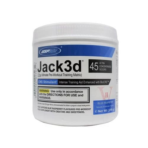 USP Labs - Jack3d - 248g (45 Scoops) – USP Labs förpackning