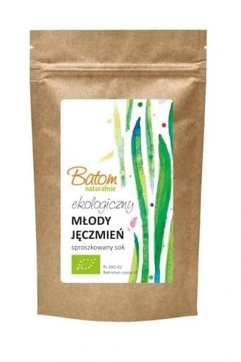 Batom - Young Barley Grass Powder - 100g – Batom förpackning