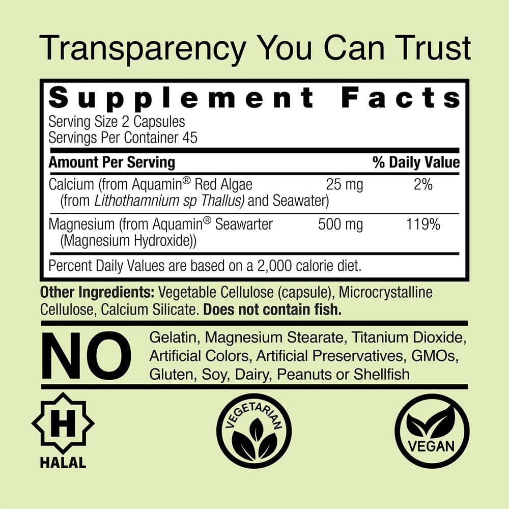 Nature's Answer - Marine Based Magnesium - 90 kapsler