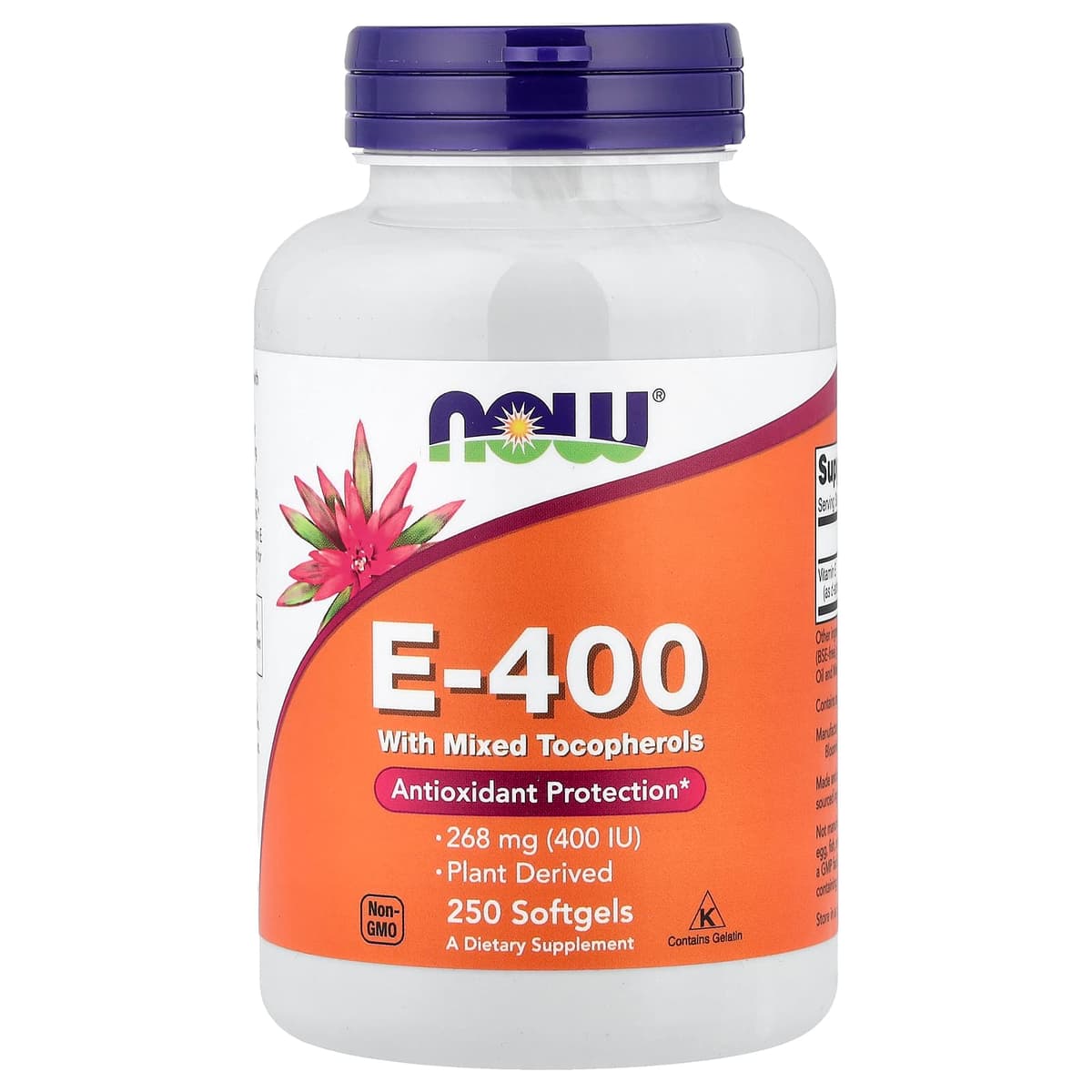 NOW Foods - E-400 - 250 Sgels