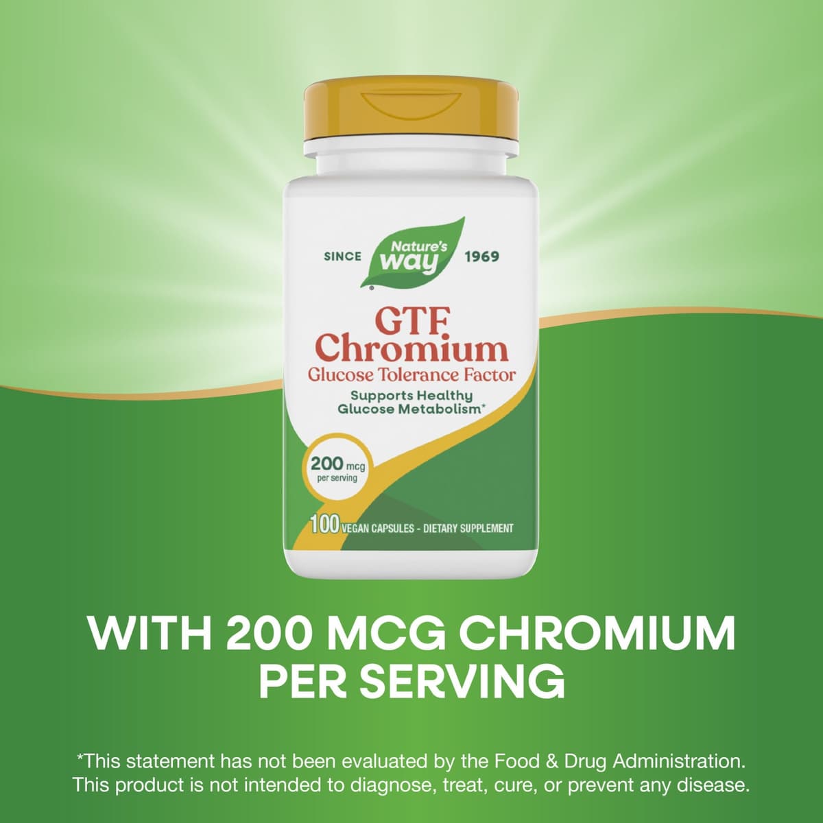 Nature's Way - GTF Chromo - 100 Kapsler
