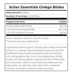Scitec Nutrition - Ginkgo Biloba - 100 Tabs