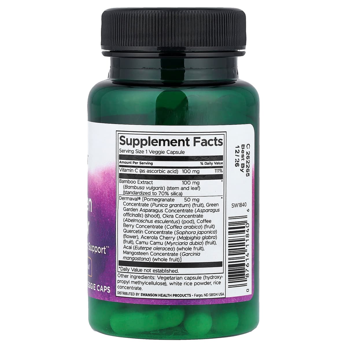Swanson - Vegan Collagen Builder - 60 Vcaps