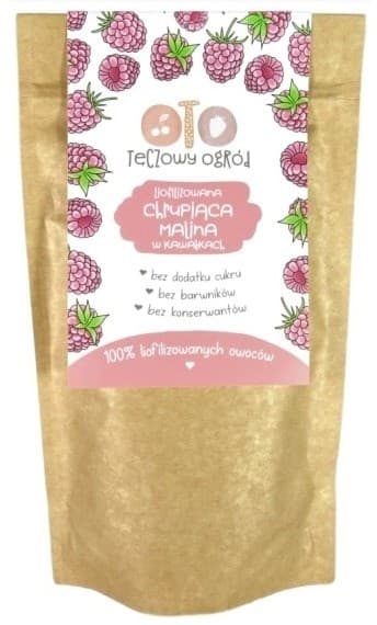 OTO - Freeze-Dried Raspberry Pieces - 20g – OTO förpackning