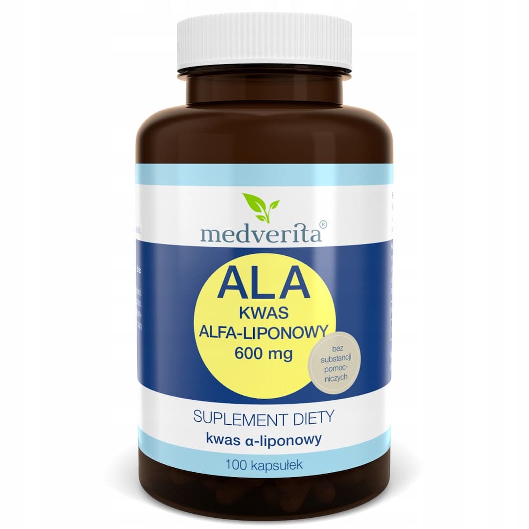 Medverita - ALA (Alpha-Lipoic Acid) - 100 Caps – Medverita förpackning