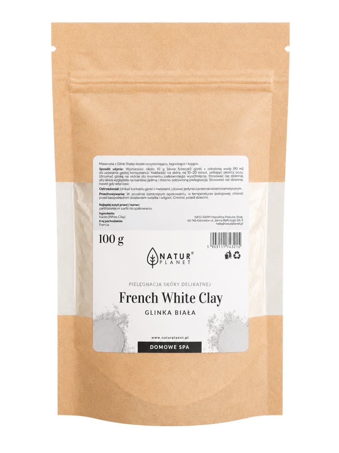 Natur Planet - French Clay – Natur Planet förpackning