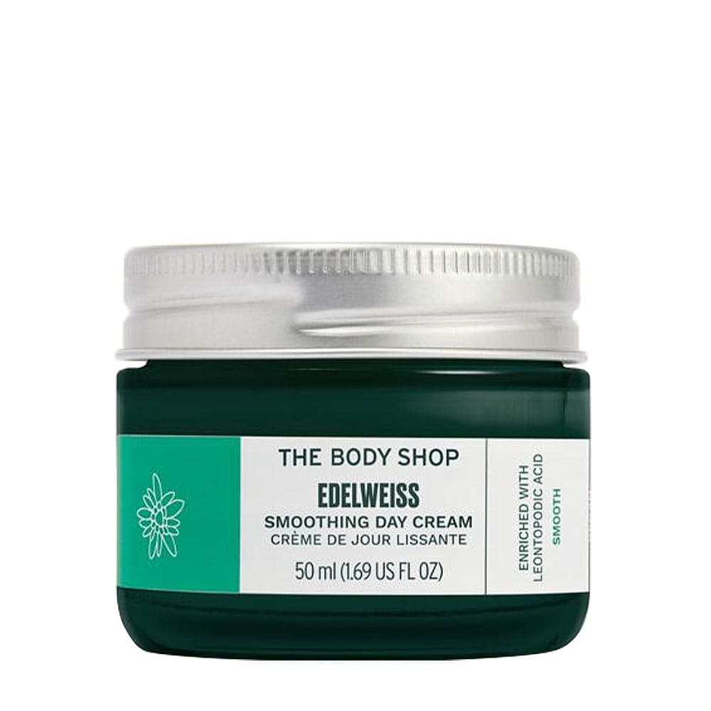 The Body Shop - Edelweiss Smoothing Day Cream - 50ml (1.69 Us Fl oz) – The Body Shop förpackning