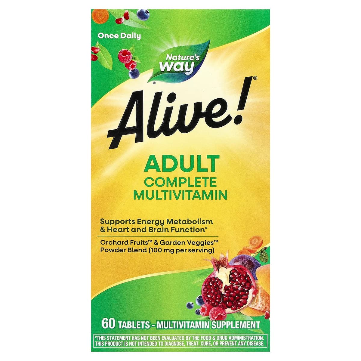 Nature'S Way - Alive! Adult Complete Multivitamin - 60 Tabs