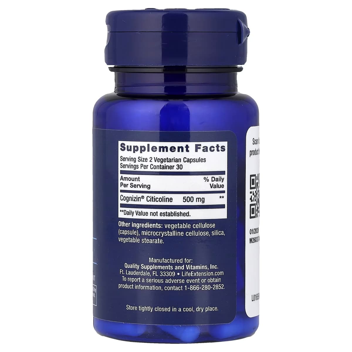 Life Extension - CDP-kolin - 60 Vcaps