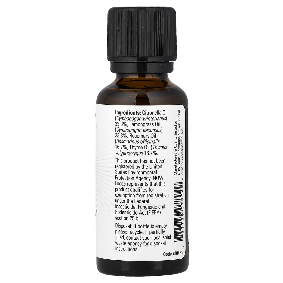 NOW Foods - Essential Oil Bug Ban - 30ml
